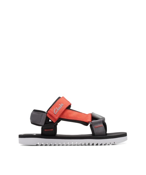 Clarks - Peak Web Kid Red Combi Textile Clarks - Peak Web Kid Red Combi Textile